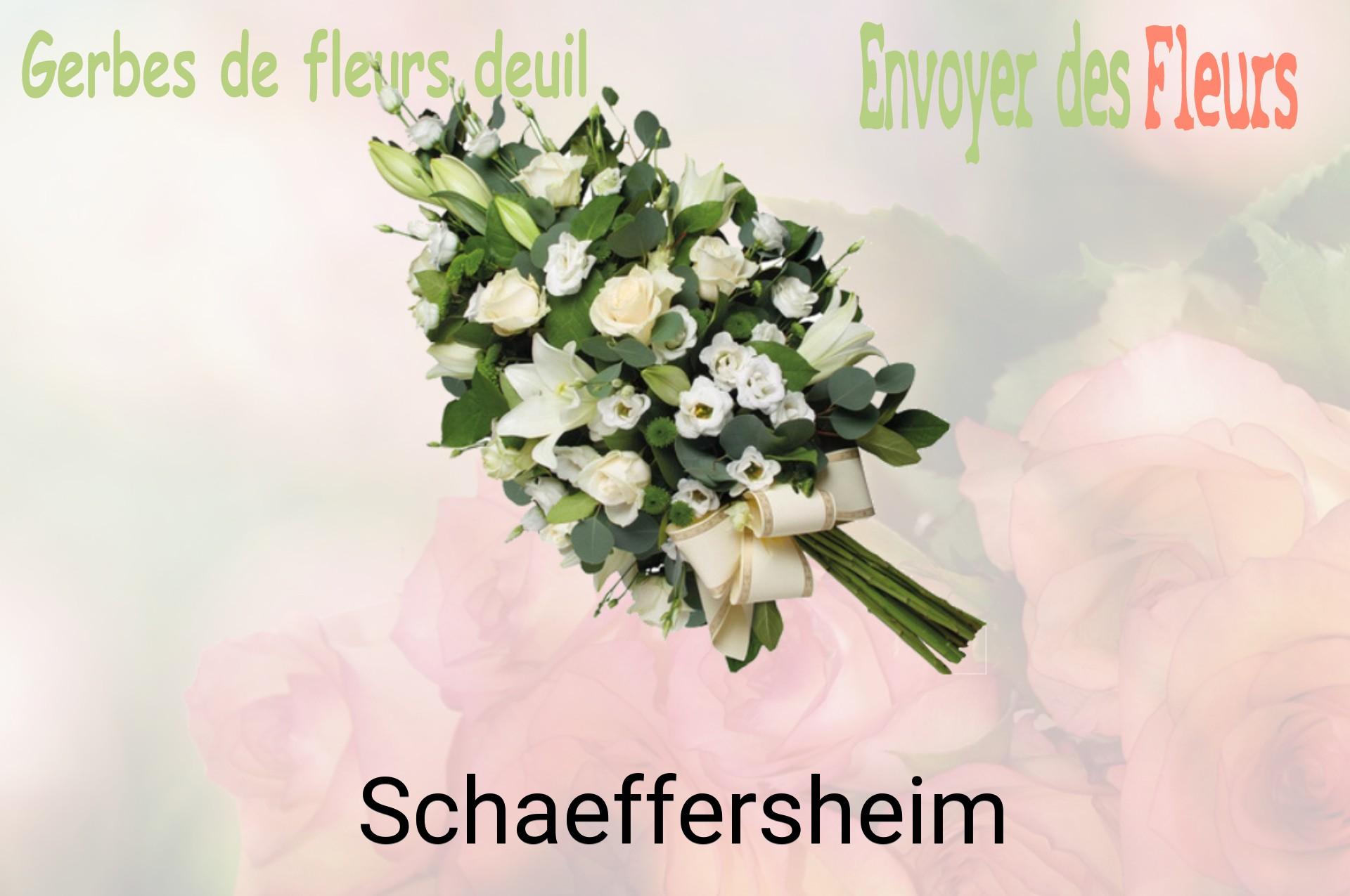 Gerbe de fleurs de deuil livrée à Schaeffersheim